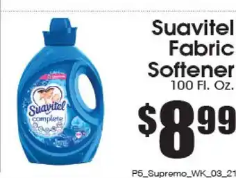 Supremo Foods Inc Suavitel Fabric Softener offer