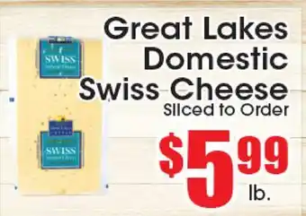 Supremo Foods Inc Great Lakes Domestic Swiss Cheese offer