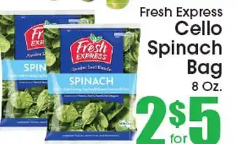 Supremo Foods Inc Fresh Express Cello Spinach Bag offer