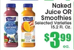 Supremo Foods Inc Naked Juice OR Smoothies offer