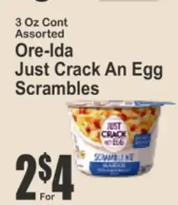 Key Food Ore-Ida Just Crack An Egg Scrambles offer