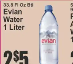 Key Food Evian Water offer