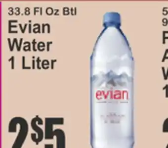 Key Food Evian Water offer