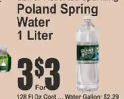 Key Food Poland Spring Water offer