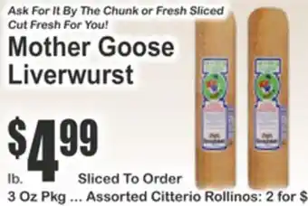 Key Food Mother Goose Liverwurst offer