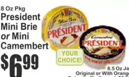 Key Food President Mini Brie or Mini Camembert offer