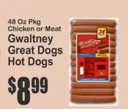 Key Food Gwaltney Great Dogs Hot Dogs offer