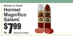 Key Food Genoa or Hard Hormel Magnifico Salami offer