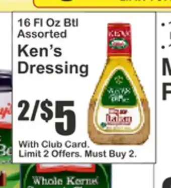 Key Food Ken's Dressing offer