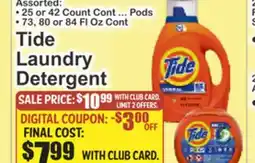 Key Food Tide Laundry Detergent offer