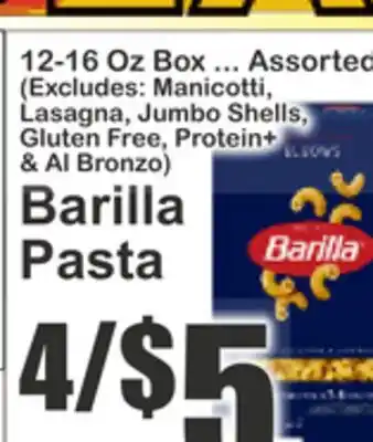 Key Food Barilla Pasta offer
