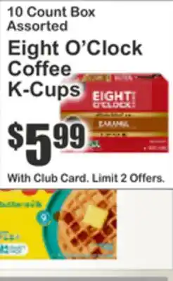 Key Food Eight O'Clock Coffee K-Cups offer