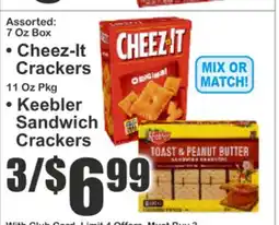 Key Food • Cheez-It Crackers • Keebler Sandwich Crackers offer