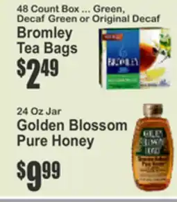 Key Food Bromley Tea Bags, Golden Blossom Pure Honey offer