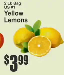 Key Food 2 Lb Bag US #1 Yellow Lemons offer