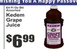 Key Food Kedem Grape Juice offer