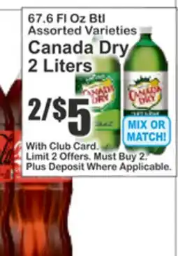 Key Food Canada Dry offer