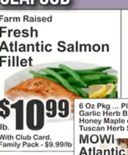 Key Food Farm Raised Fresh Atlantic Salmon Fillet offer