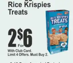Key Food Rice Krispies Treats offer