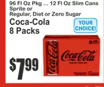 Key Food Coca-Cola 8 Packs offer