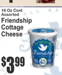 Key Food 16 Oz Cont Assorted Friendship Cottage Cheese offer