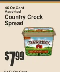 Key Food 45 Oz Cont Assorted Country Crock Spread offer