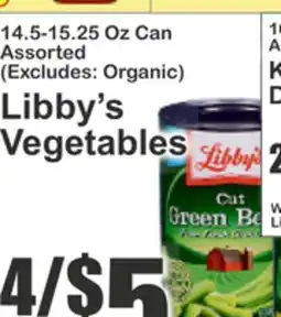 Key Food Libby's Vegetables offer