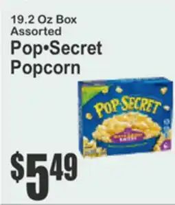 Key Food 19.2 Oz Box Assorted Pop•Secret Popcorn offer