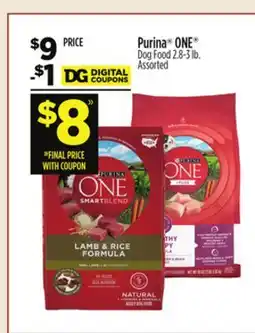 Dollar General Purina ONE Dog Food offer