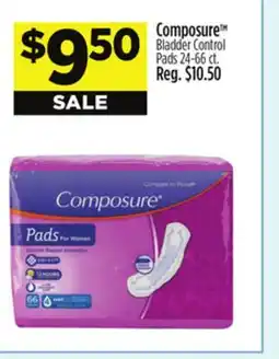 Dollar General Composure Bladder Control Pads offer