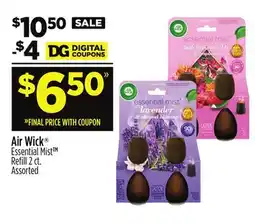 Dollar General Air Wick Essential Mist Refill offer