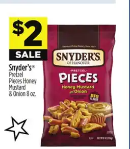Dollar General Snyder's Pretzel Pieces Honey Mustard & Onion offer