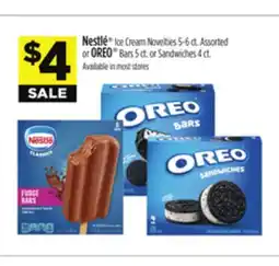 Dollar General Nestle Ice Cream Novelties 5-6 ct. Assorted or OREO Bars 5 ct. or Sandwiches 4 ct offer