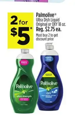 Dollar General Palmolive Ultra Dish Liquid Original or OXY offer