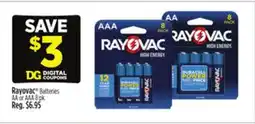 Dollar General Rayovac Batteries offer