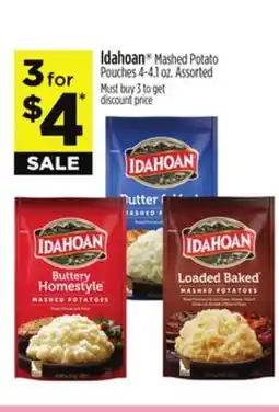 Dollar General Idahoan Mashed Potato Pouches offer