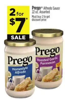Dollar General Prego Alfredo Sauce offer