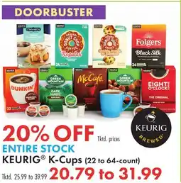 Boscov's ENTIRE KEURIG K-Cups offer