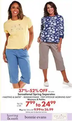 Boscov's Sensational Spring Separates offer