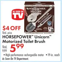 Boscov's HORSEPOWER Unicorn Motorized Toilet Brush offer