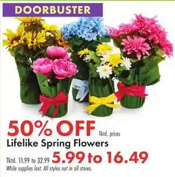 Boscov's Lifelike Spring Flowers offer