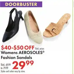 Boscov's Womens AEROSOLES Fashion Sandals offer
