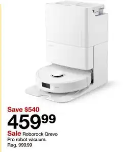 Target Roborock Qrevo Pro robot vacuum offer