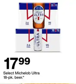 Target Select Michelob Ultra 18-pk. beer offer