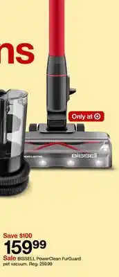 Target BISSELL PowerClean FurGuard pet vacuum offer