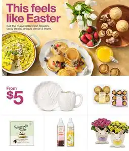 Target fresh flowers, tasty treats, unique decor & more offer
