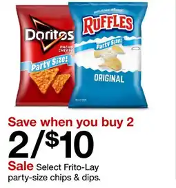 Target Select Frito-Lay party-size chips & dips offer