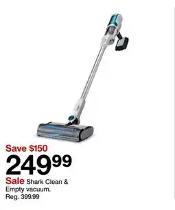 Target Shark Clean & Empty vacuum offer
