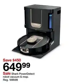 Target Shark PowerDetect robot vacuum & mop offer