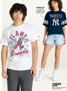 Target MLB x Champion women's sequin print t-shirt offer